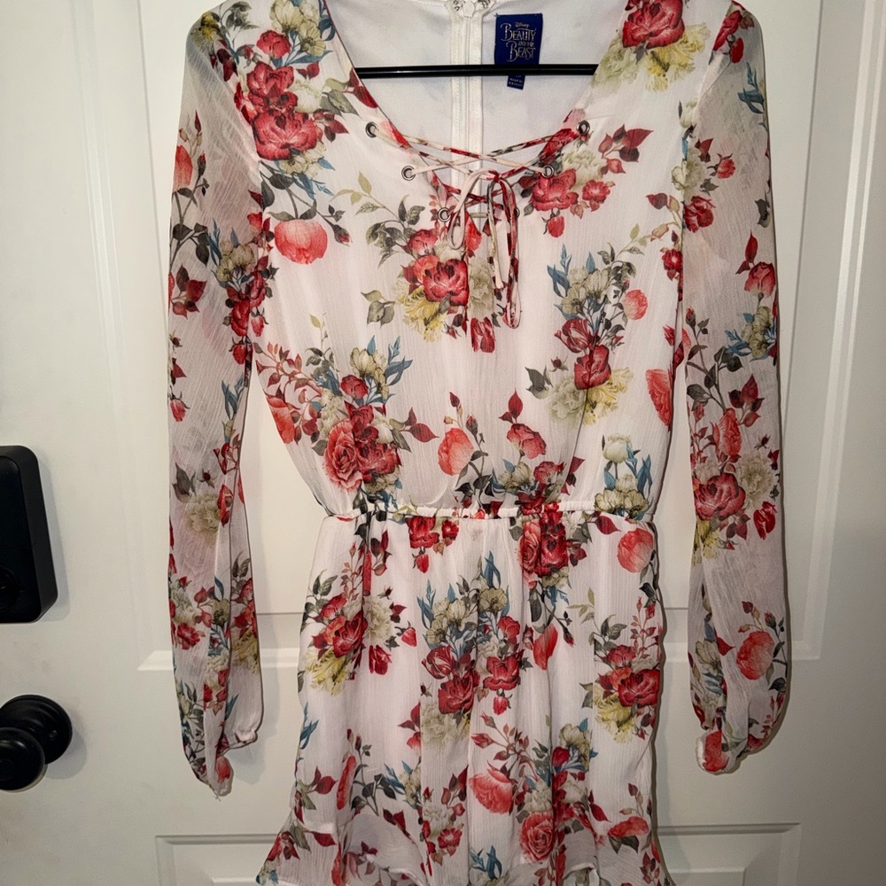 Kohl's Floral Long Sleeve Jumpsuit - Red and Green